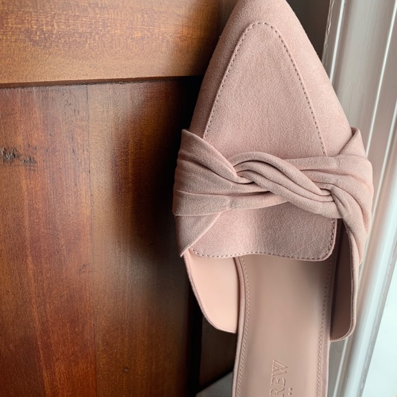 NIB J. Crew Loafer Mules with Twist in Blush (8.5) - Picture 5 of 6